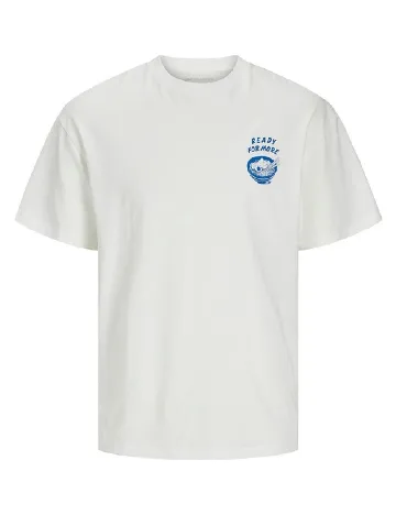 Tricou Jack&Jones, alb/albastru Alb