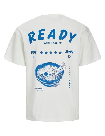 Tricou Jack&Jones, alb/albastru Alb