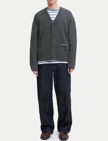 Cardigan Jack&Jones, gri inchis