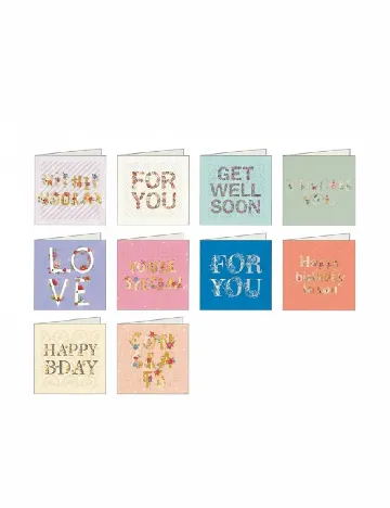 Set felicitari DLP Industry, mix culori