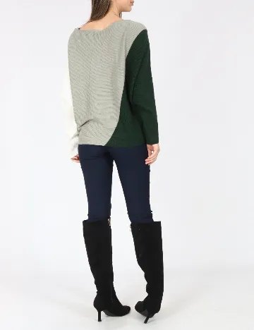 Bluza C&A, verde/alb