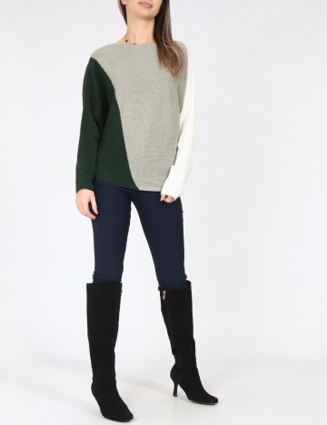 Bluza C&A, verde/alb