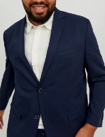Sacou Jack&Jones Plus Size Men, bleumarin Albastru
