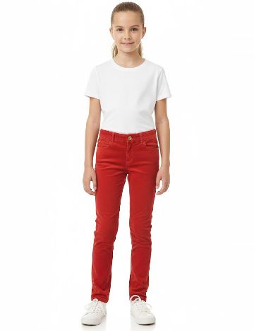 Pantaloni Zara, rosu