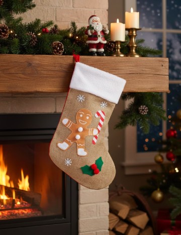 Ciorap de craciun ACTION, mix culori