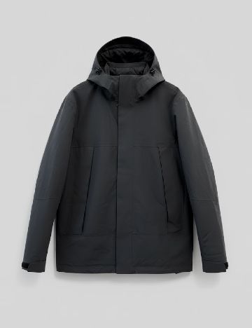 Geaca impermeabila Only, gri inchis