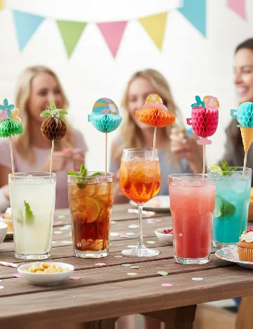 Decoratiuni cocktail DLP Industry, mix culori