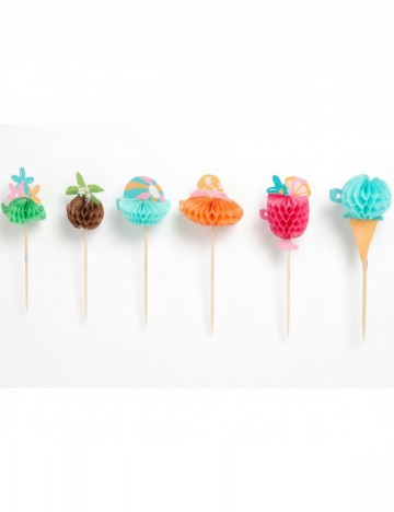 Decoratiuni cocktail DLP Industry, mix culori