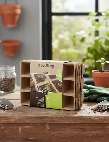 Set cutii pentru rasaduri 5 bucati ACTION, maro Maro