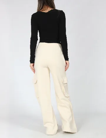 Pantaloni C&A, crem