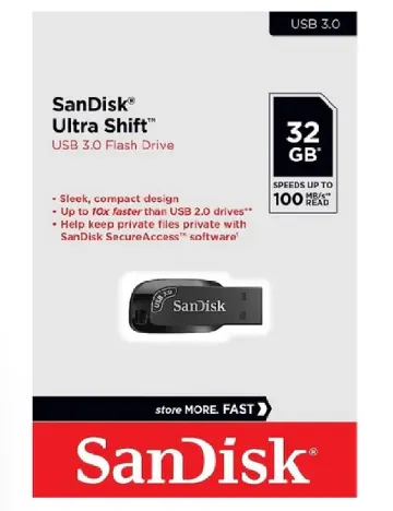 Stick USB 32 GB SanDisk, negru Negru