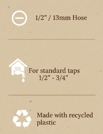 Set racord robinet FERM, negru