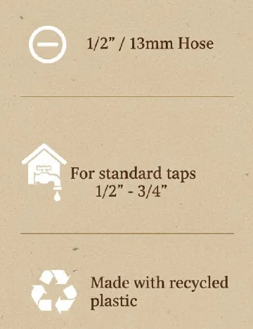 Set racord robinet FERM, negru Negru