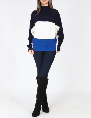 Bluza C&A, albastru/alb