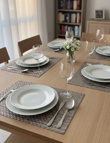 Set servetele de masa 2 bucati Zd Trading, gri/maro