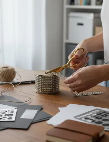 Accesoriu decorativ Hobby Flora, argintiu Gri