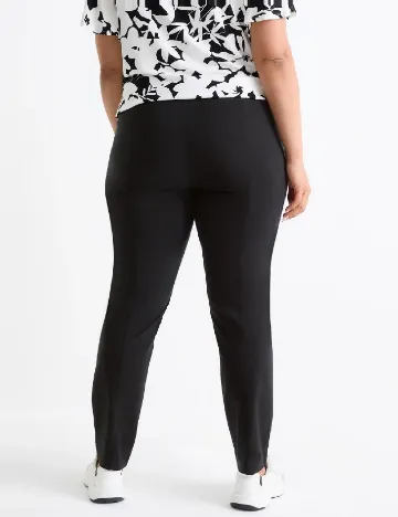 Pantaloni C&A Plus Size, negru Negru