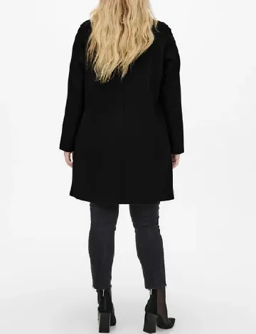 Palton Only Carmakoma, negru Negru