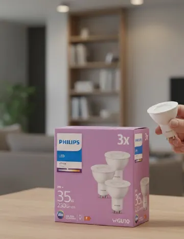 Set spoturi LED 35W, 230 lumeni 3 bucati PHILIPS, alb