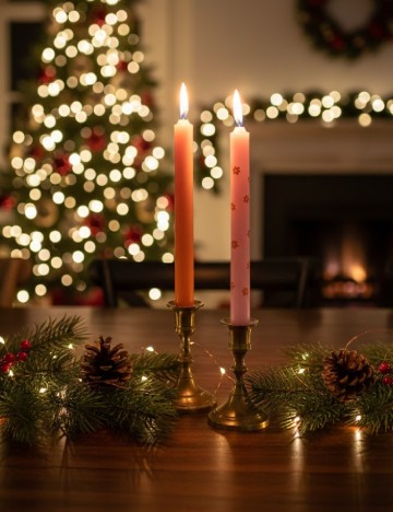 Set lumanari 2 bucati AVEC, mix culori