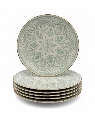 Set farfurii 6 bucati Sahara, verde