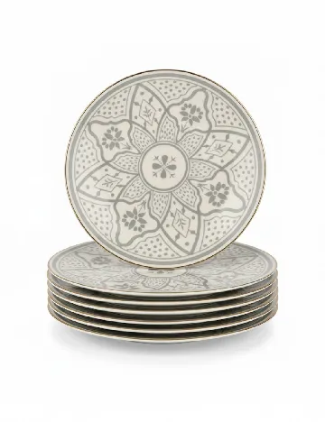 Set farfurii 6 bucati Sahara, gri