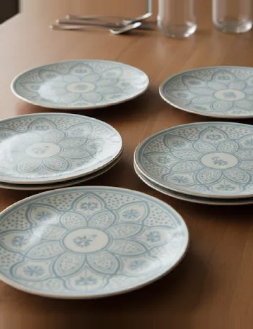 Set farfurii 6 bucati Sahara, albastru