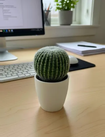 Cactus artificial, verde Verde