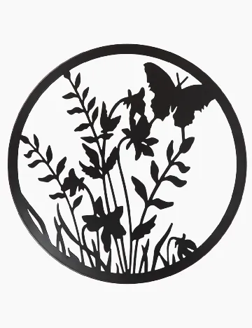 Cuier decorativ de gradina Home Accents, negru Negru