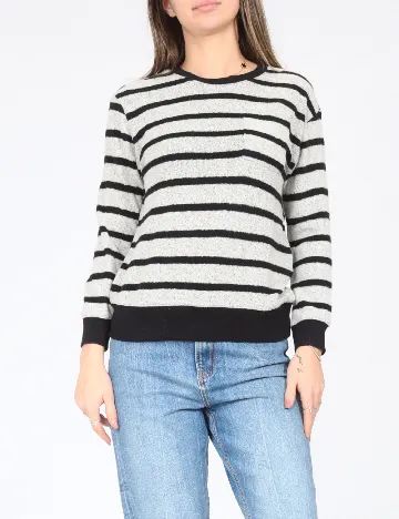 Bluza Zara, gri/negru