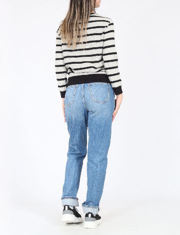 Bluza Zara, gri/negru