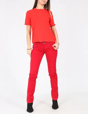 Pantaloni Zara, rosu Rosu