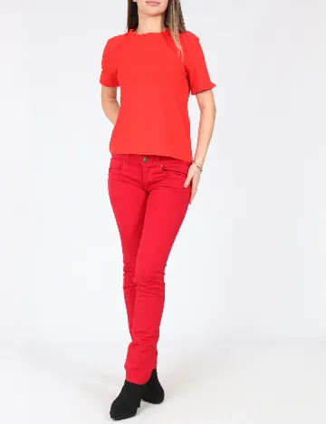 Pantaloni Zara, rosu Rosu