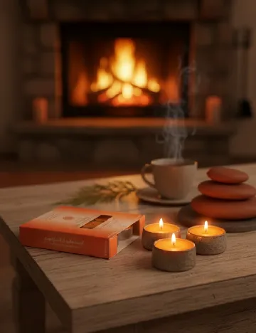 Set lumanari parfumate ACTION, portocaliu