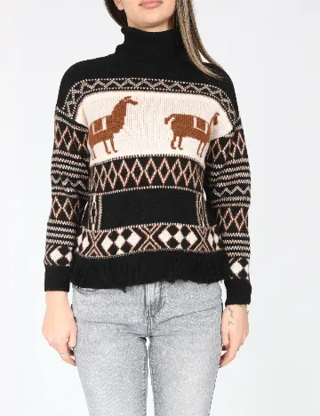 Pulover Zara, negru Negru