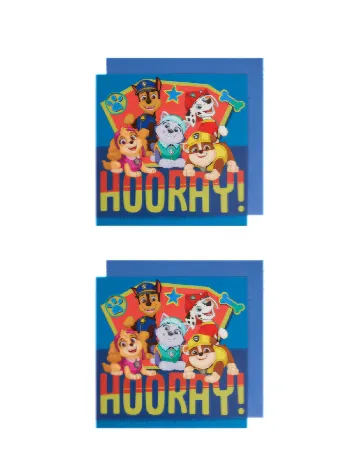 Invitatii cu plicuri 8 bucati Nickelodeon, bleumarin/verde