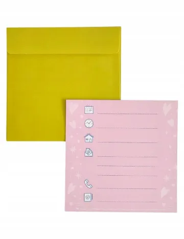 Invitatii cu plicuri 8 bucati Nickelodeon, mix culori Mix culori