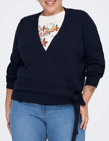 Cardigan Only Carmakoma, bleumarin Albastru