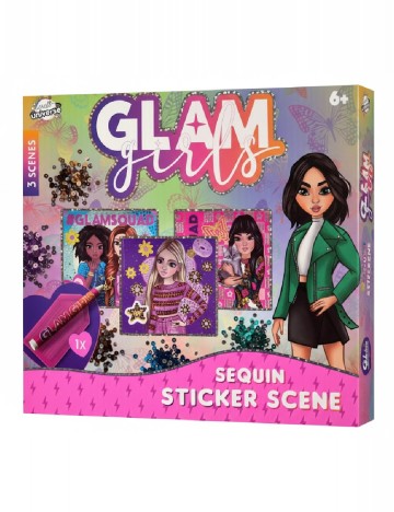 Kit creatie tablouri cu paiete Craft Universe, mix culori