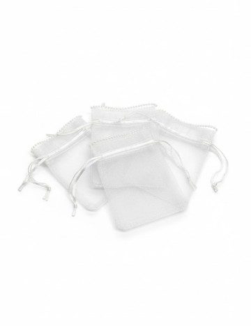 Set saculeti 5 bucati Hobby Flora, alb