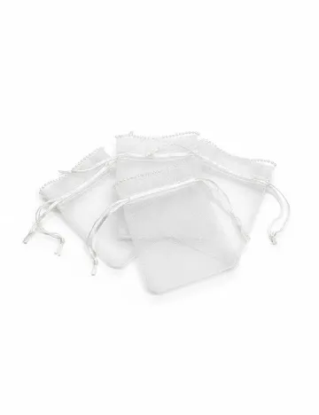 Set saculeti 5 bucati Hobby Flora, alb