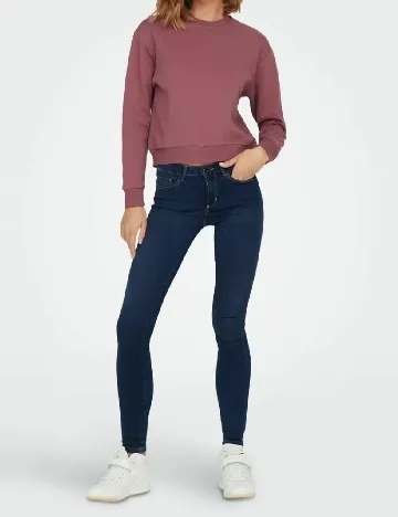 Bluza Jacqueline de Yong, roz pudra inchis Roz