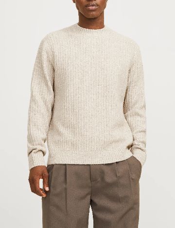 Pulover Jack&Jones, crem