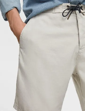 Pantaloni scurti Zara, bej Crem
