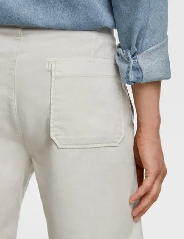 Pantaloni scurti Zara, bej Crem