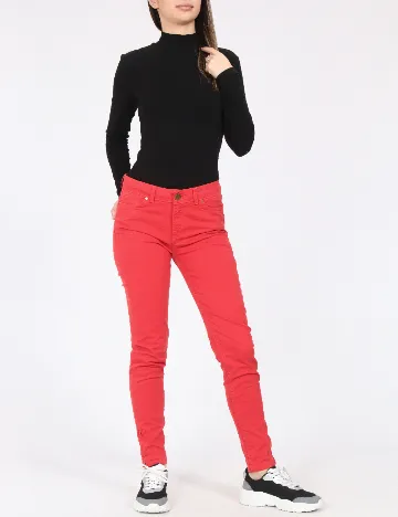 Pantaloni Zara, rosu