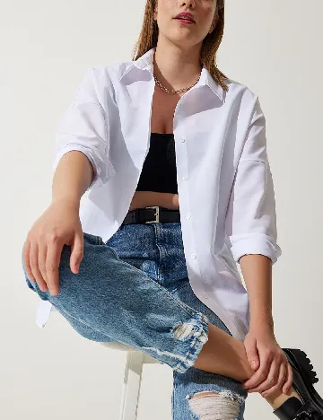 Camasa Happiness Istanbul, alb Alb