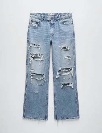 Blugi Zara, albastru Albastru