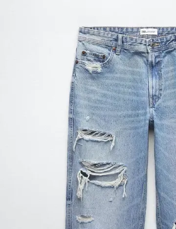 Blugi Zara, albastru Albastru