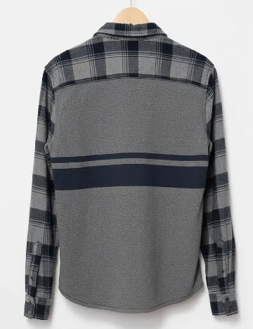 Camasa Zara, gri/bleumarin